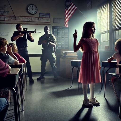 0-летняя девочка обхитрила стрелка и спасла свой класс. Жуткий звонок в 911